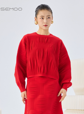 容子木ROSEMOO26春商场同款干爽肌理感短款套头上衣RWM1TP129A