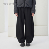 容子木ROSEMOO25冬商场同款 舒适加绒弹力磨毛宽松长裤 RSS4KP131A