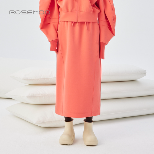 容子木ROSEMOO25冬【商场同款】棉感微弹松紧腰半裙RSS4QC422D