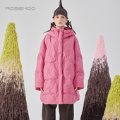 容子木ROSEMOO24年冬季 新款 轻量感小方块压线羽绒服RCL4YP118A