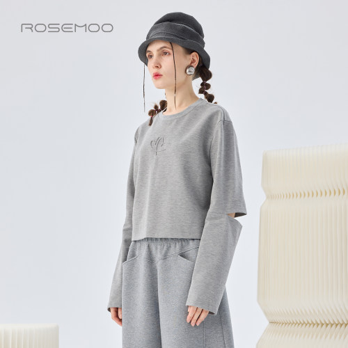 容子木ROSEMOO26春【商场同款】棉感微弹两穿套头上衣RWM1TC317C