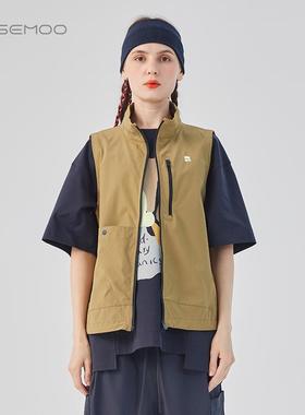 容子木ROSEMOO25春【商场同款】哑光轻薄微弹拉链马甲RSS1AP419D