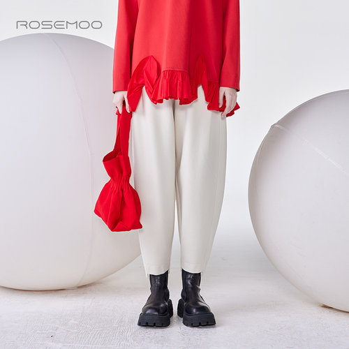 24年春新款柔软微弹略宽松长裤