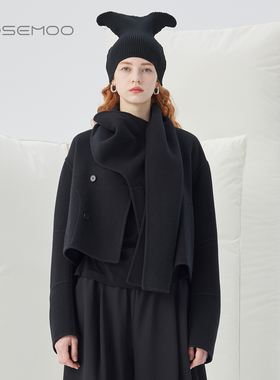 容子木ROSEMOO25冬商场同款绵羊毛双面呢围裹式大衣RSS4DW121A