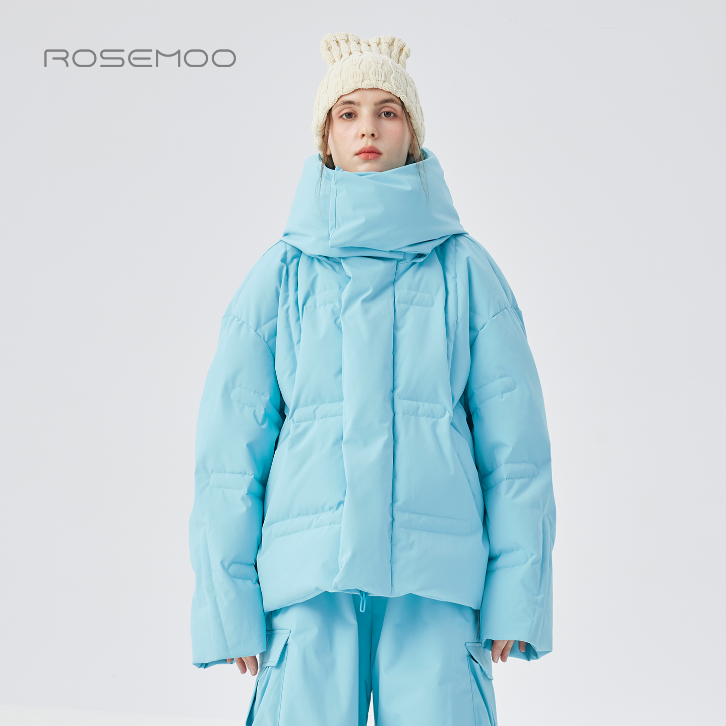 容子木ROSEMOO25冬商场同款防风防雪户外保暖型羽绒服RSS4YP415D