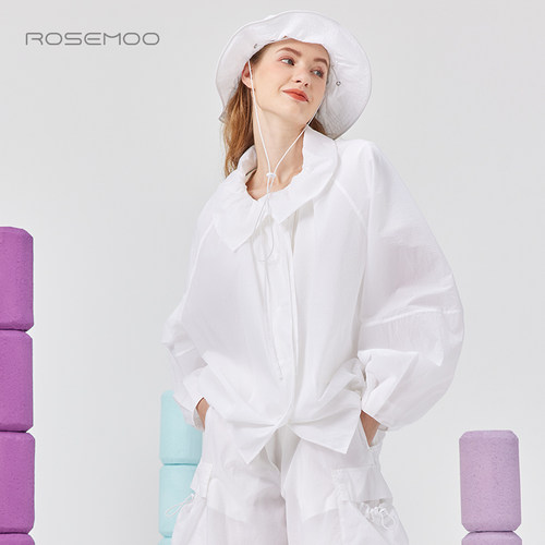 容子木ROSEMOO25夏【商场同款】干爽轻薄暗扣长袖外套RSS2WP425D