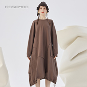 微弹针织拼接款 容子木ROSEMOO25年秋季 新款 连衣裙RSS3LP302C