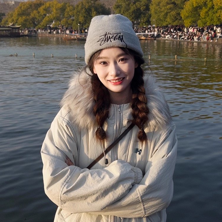 派克服棉服女2025新款冬季毛领加绒棉衣美式复古冬装夹棉外套棉袄