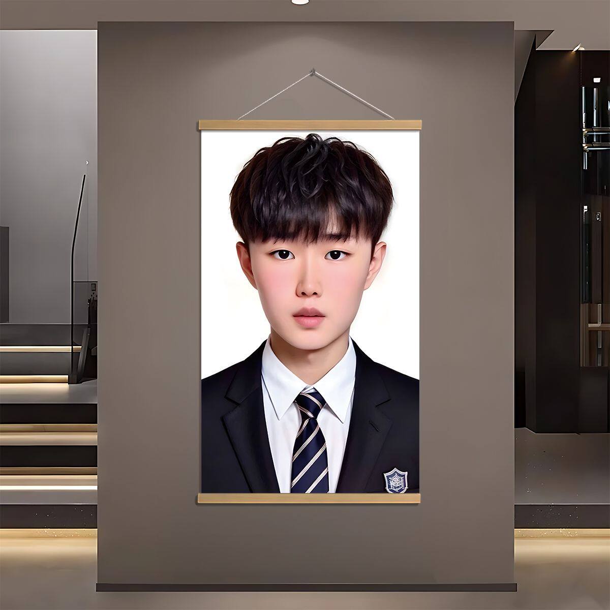 少羽牛逼必胜相框搞笑挂画励志宿舍摆台装饰画摆件学生送朋友礼物
