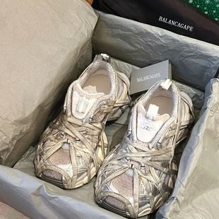 男鞋 厚底增高复古机能风潮流运动休闲鞋 女2025新款 巴黎3XL老爹鞋