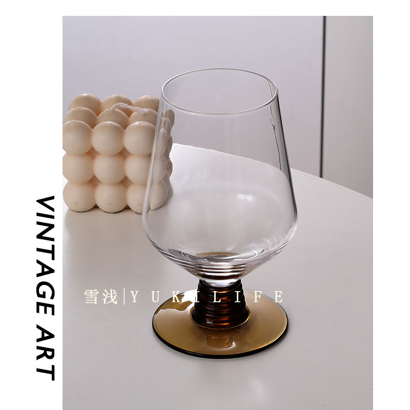 Yuki雪浅棕轮杆高款杯子