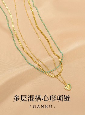 2025新款轻奢高级感毛衣心形链