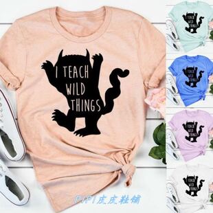 I Teach WIld ThIngs leTTer Tees KIndergarTen Teacher TshIrT