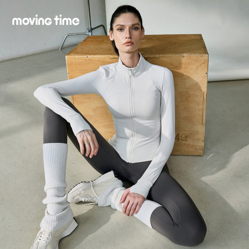 跑步训练女立领修身显瘦瑜伽长袖