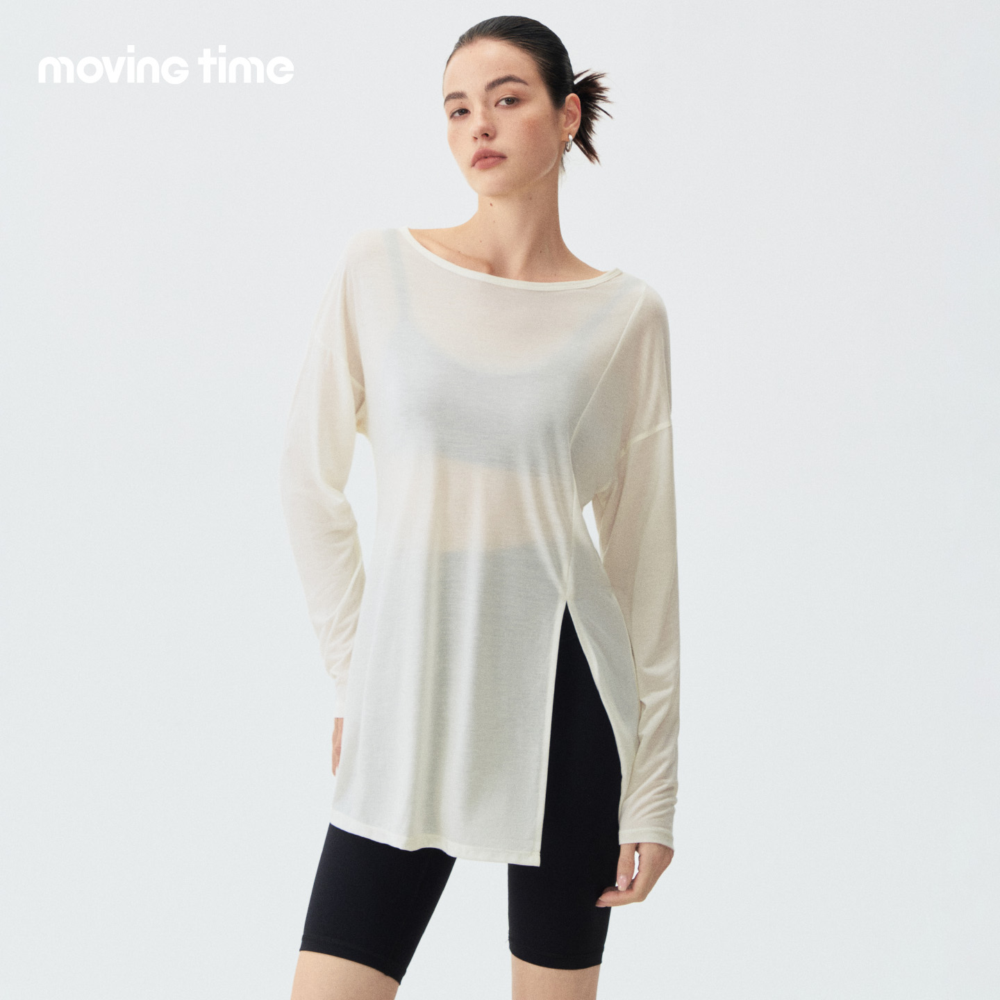 运动上衣女微透瑜伽服罩衫普拉提