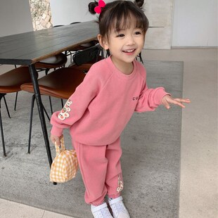 女童套装2026新款洋气早春女宝宝童装春款儿童春季两件套小童春装