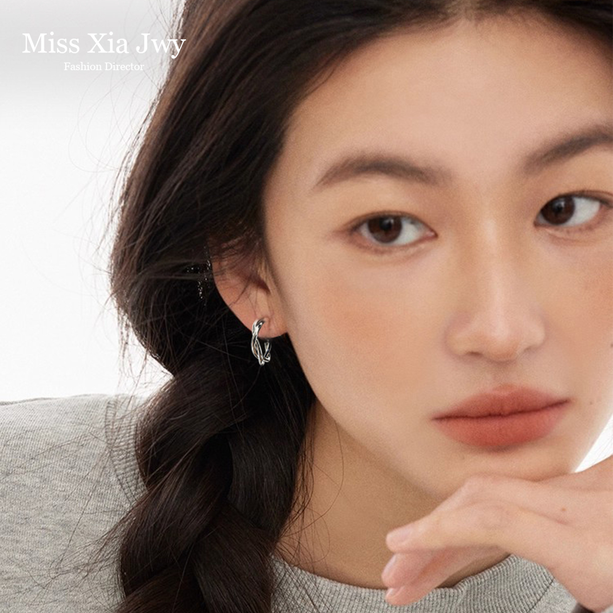 925纯银麻花圆圈耳环女2025年新款爆款耳圈高级感巨好看圈圈耳饰,饰品/流行首饰/时尚饰品新,耳钉,淘宝优惠券,粉丝福利购,淘宝优惠卷