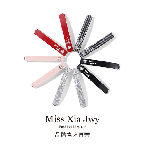 气质发夹醋酸一字夹前额刘海发卡