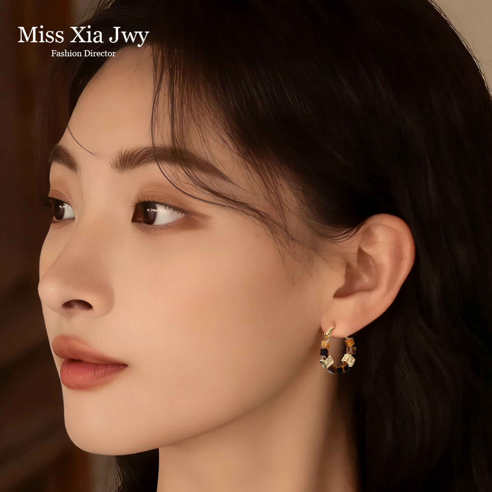 秋冬复古美拉德耳环圈圈小众设计感耳扣2025新款爆款巨好看耳饰女,饰品/流行首饰/时尚饰品新,耳钉,淘宝优惠券,粉丝福利购,淘宝优惠卷