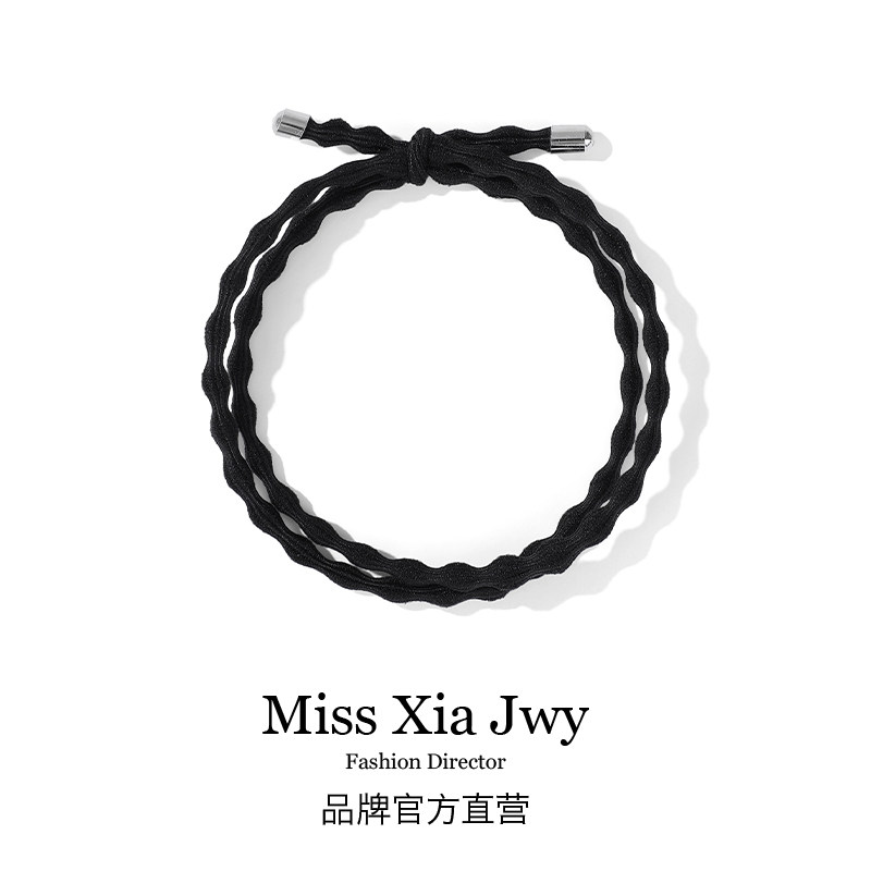 高马尾发圈耐用防滑高端皮筋女