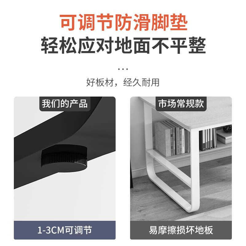 好货办公桌椅组合加粗加厚钢架E12/4人职员工位工作台办公室电脑