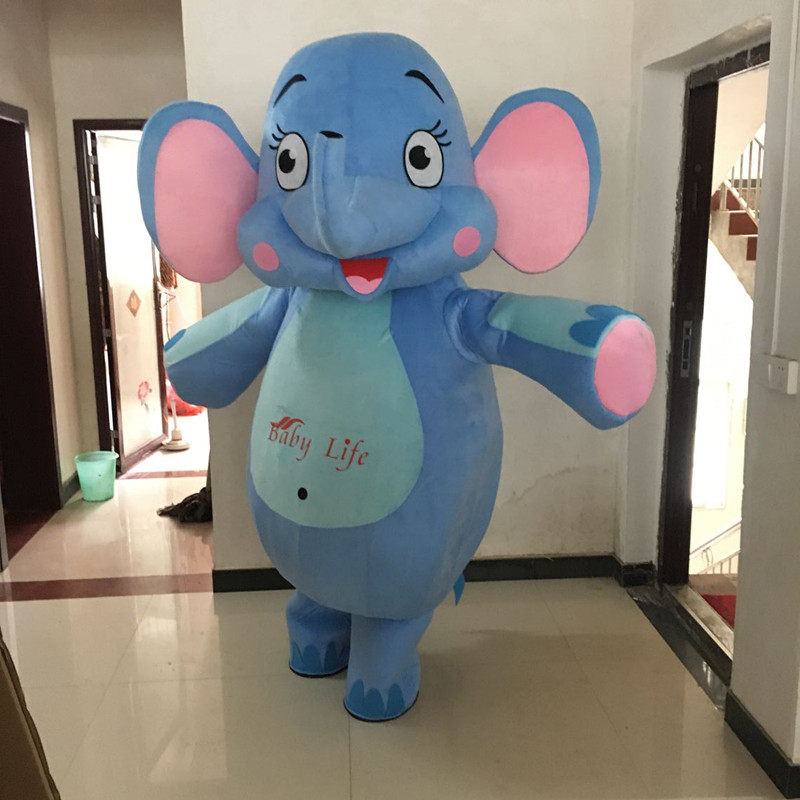 定制公仔卡通服装卡通人偶服装大象动漫表演服装道具玩偶服大笨象