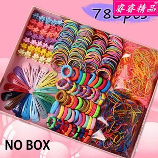 Popular hairpin rubber band simple headdress hair rope 1 set