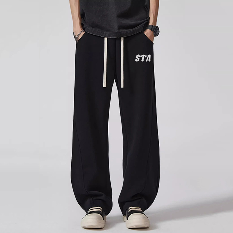 STA长裤子宽松休闲基础字母日常