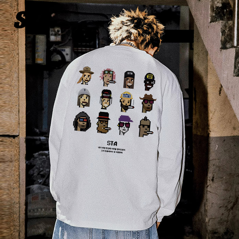 STA潮牌打底重磅长袖T恤百搭男女