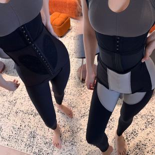 植绒加强收胯提tun腿雕合胯裤