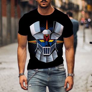 3D anime loose round neck T-shirt        3D动漫宽松圆领T恤衫