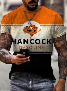 Digital Print Men's and Women's Fashion Short Sleeve T-Shirt