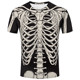 shirt skeleton Casual loose 休闲3D骨架印花宽松T恤衫