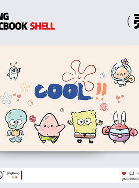 2023新款适用苹果macbookprom3保护壳16寸mac笔记本M2卡通macbookair电脑M1套14寸防摔硬质外壳15寸保护套13