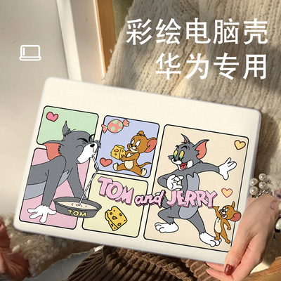 猫和老鼠适用华为matebookd14保护套d16笔记本matebook16保护壳magicbookx外壳膜14s电脑matebookd15配件13s