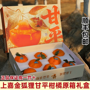顺丰上嘉金狐狸甘平柑橘礼盒装 新鲜水果小金牛柑橘皇后 纯甜当季