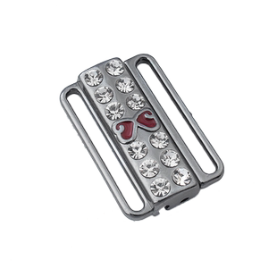 金属水钻内衣扣子前排扣搭扣文胸前扣插扣胸罩对扣调节扣纽扣配件