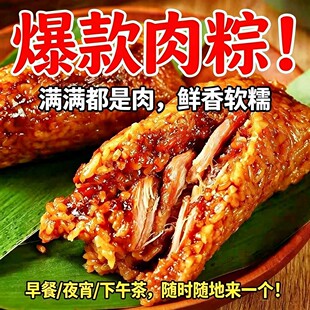 正宗粽子旗舰店糯米蛋黄肉粽豆沙经典猪肉嘉粽兴子小零食休闲食品