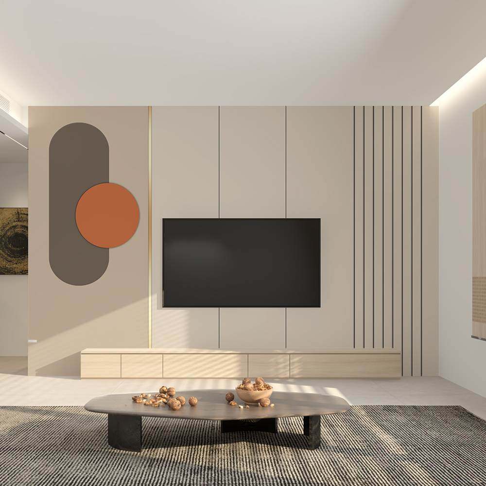 新2布02款视背客景墙电壁现代简2金线纸条壁布厅沙发视墙约影壁画