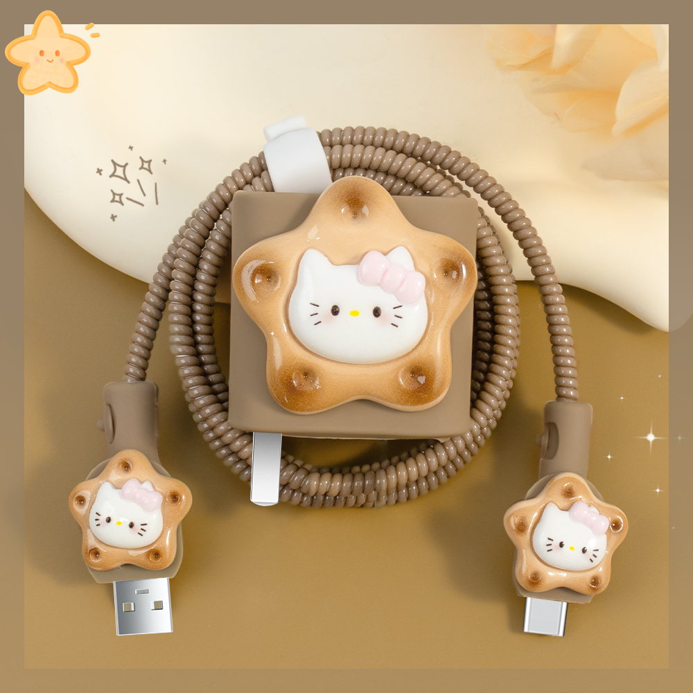 充电器数据线保护套硅胶贴片款