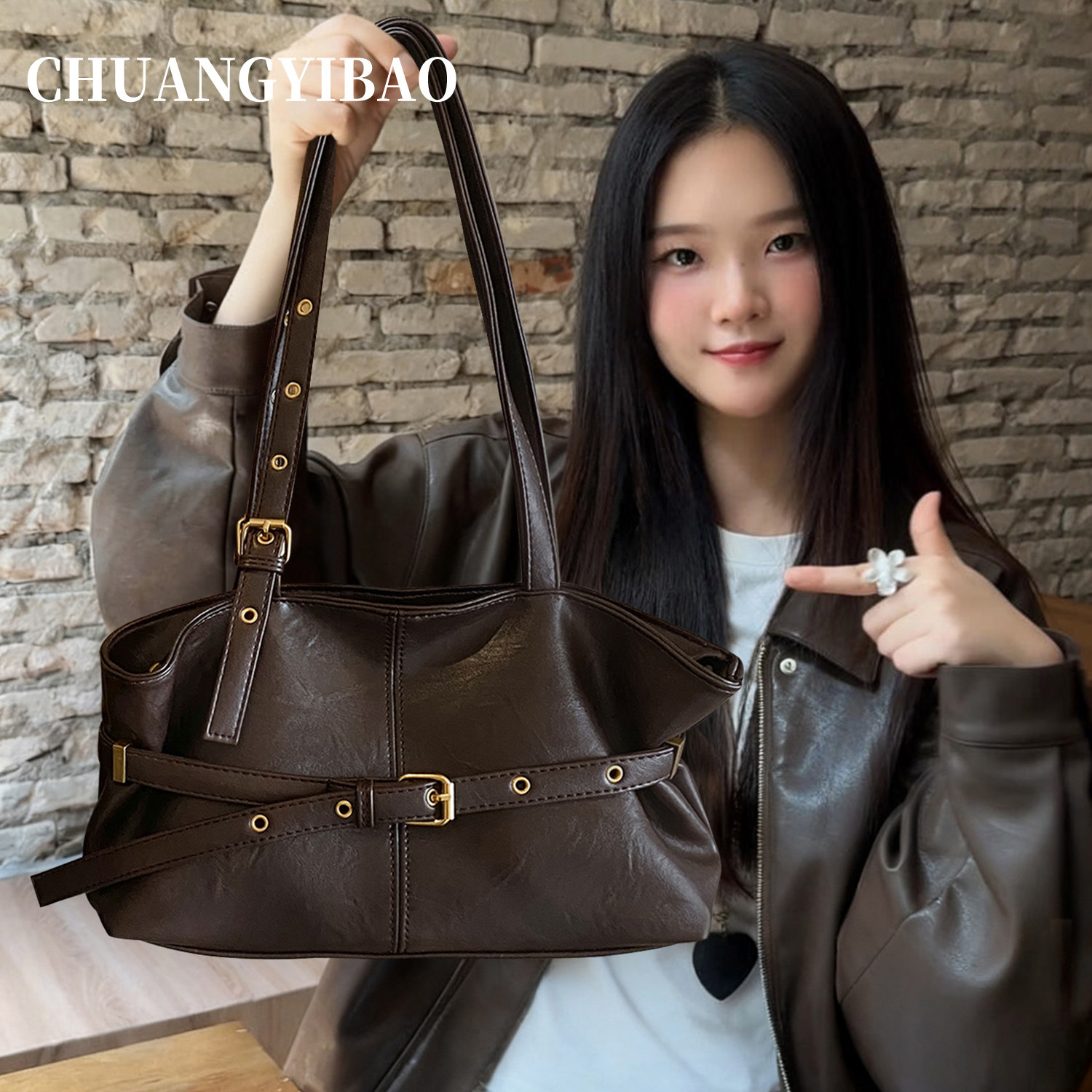 大容量腋下托特包包女式2025新款秋冬季轻奢小众高级感通勤单肩包,箱包皮具/热销女包/男包,腋下包,淘宝优惠券,粉丝福利购,淘宝优惠卷