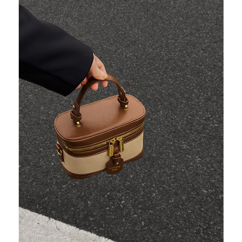 【品牌直营】手提撞色水桶包