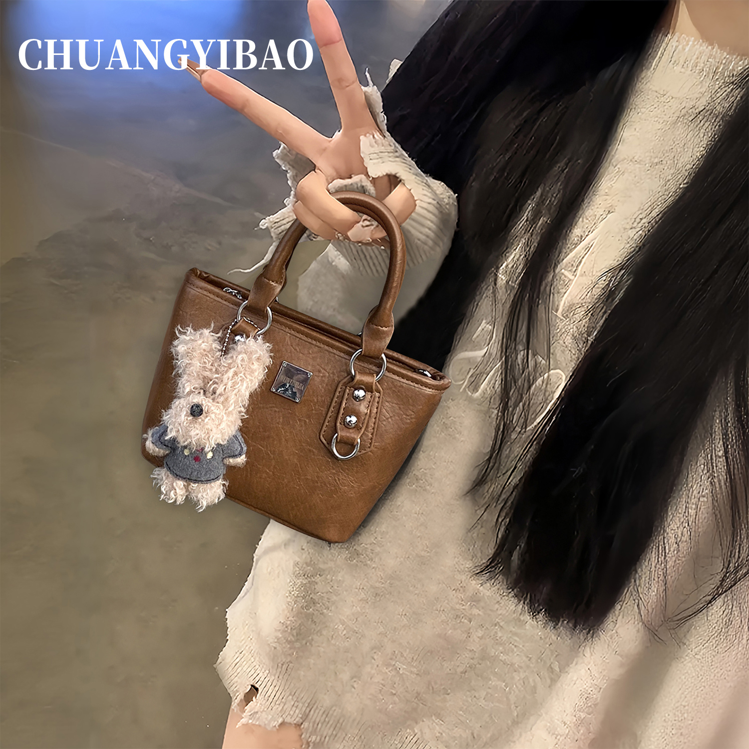 【品牌直营】高级感单肩水桶包