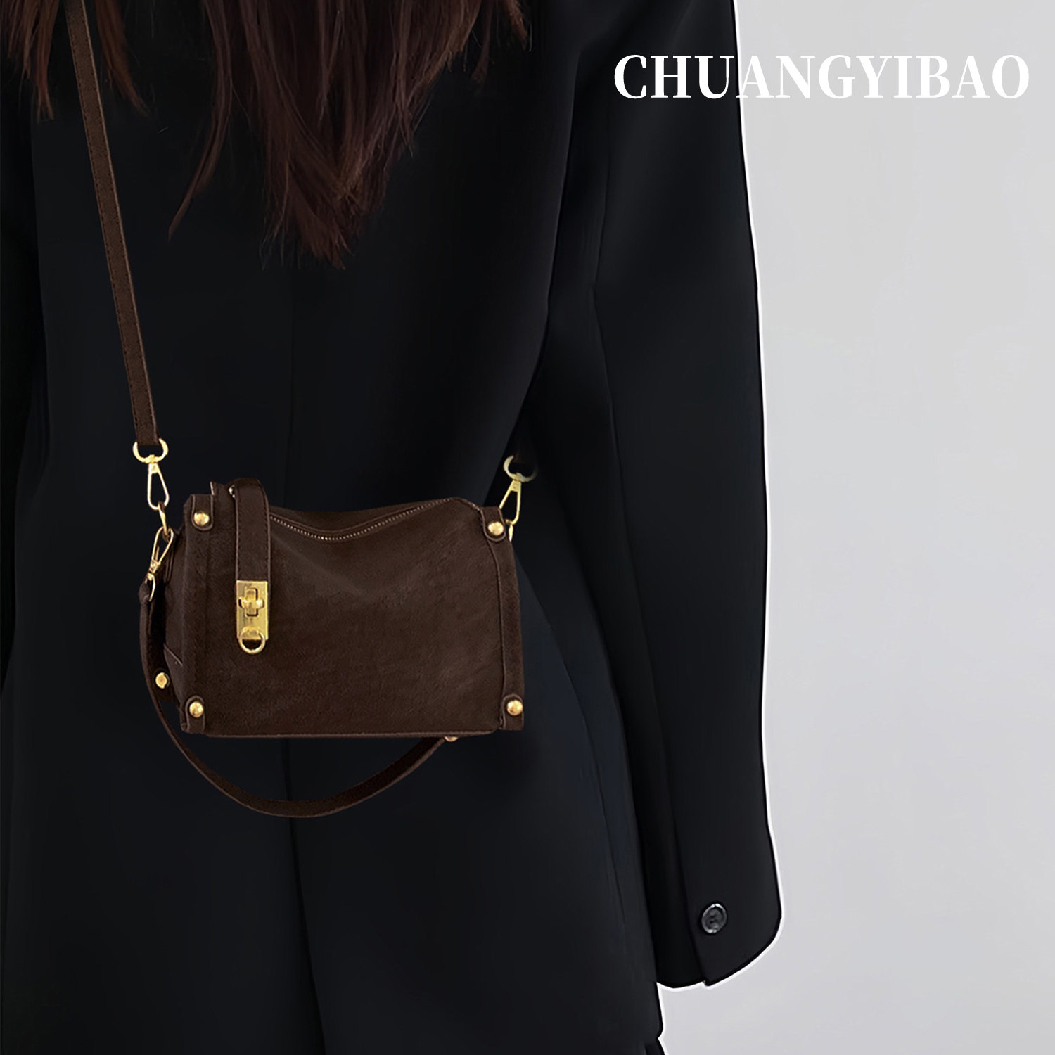 咖色超火手提枕头包包女式2025新款秋冬轻奢小众高级感通勤斜挎包,箱包皮具/热销女包/男包,小方包,淘宝优惠券,粉丝福利购,淘宝优惠卷