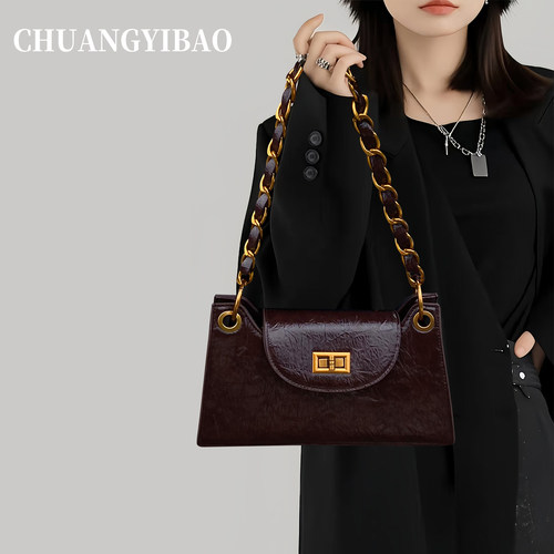 【品牌直营】超火精致链条腋下包