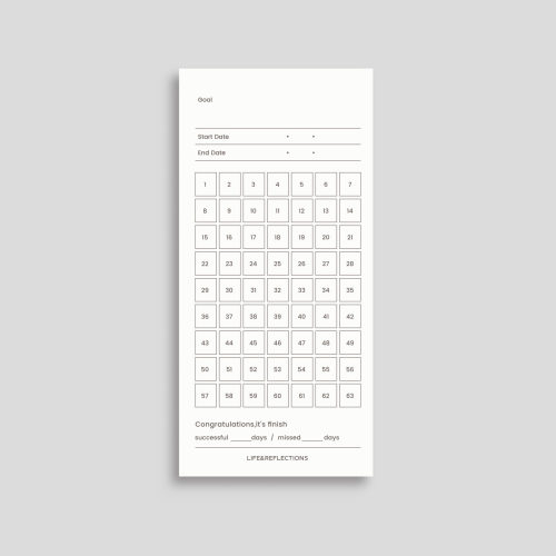 言本打卡便签本9周63天版