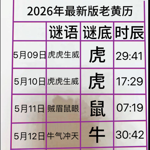 2026新款手撕日历正宗澳门版老黄历新款日历正版澳门新款桌面日历