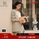 XG雪歌XK307033A973卡其色休闲西装 外套女 绵羊毛长袖 2025秋季 新款