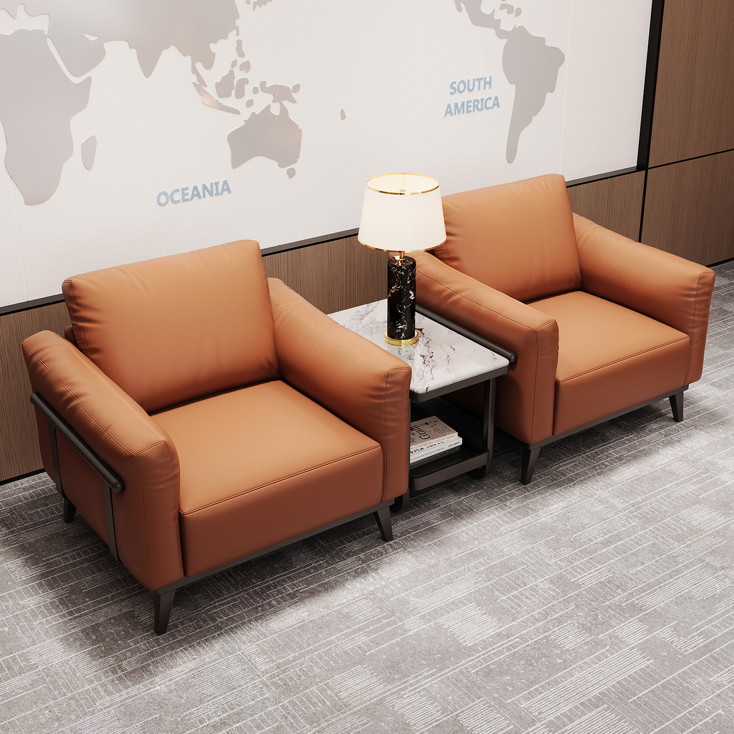 现代会客沙发颜色时尚够高档大气