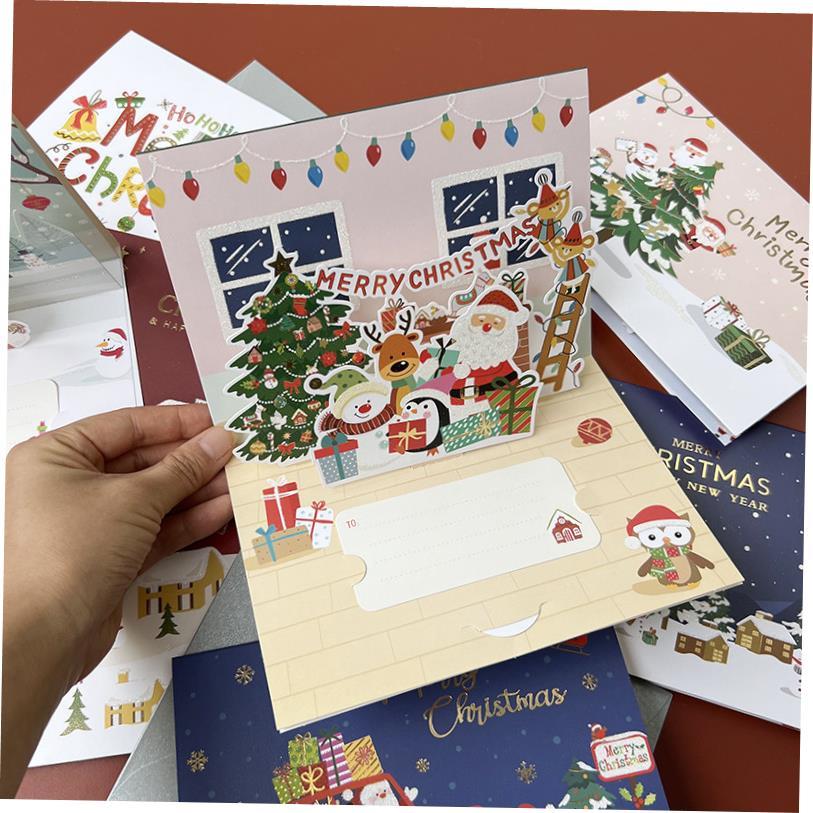 creative aesthetic large christmas card greeting cards圣诞卡
